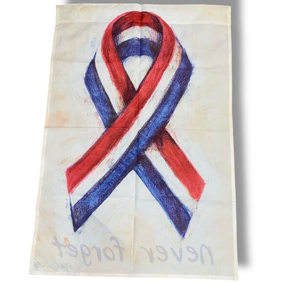 Toland 9/11 Never Forget Memorial Flag Red White Blue Yard House Banner USA 35" - Picture 8 of 12
